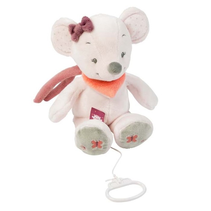 Игрушка мягкая Nattou Musical Soft toy Adele & Valentine «Мышка» музыкальная 424042