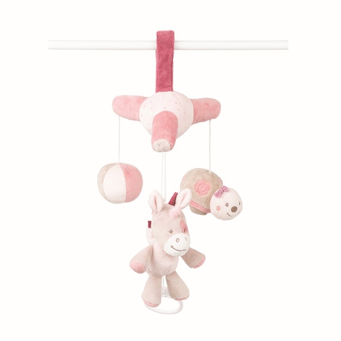 Мобиль-мини Nattou Nina, Jade & Lili «Кролик», «Единорог», Черепашка 987257