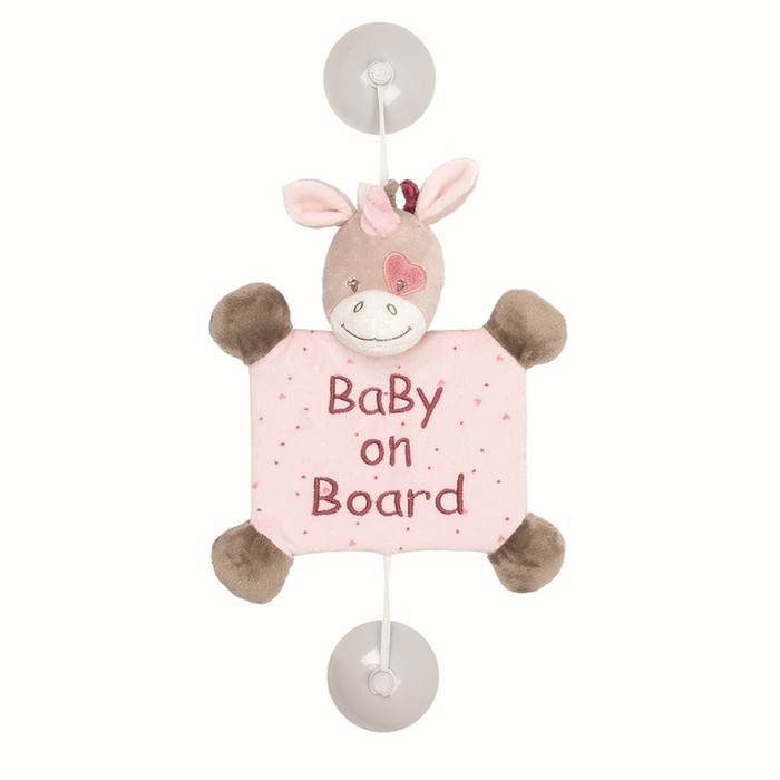 Игрушка-подвеска мягкая Nattou Baby on board Nina, Jade & Lili «Единорог» 987370