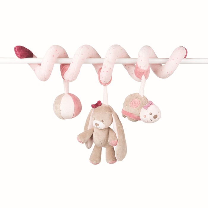 Подвеска-спираль Nattou Nina, Jade & Lili «Кролик», «Единорог», Черепашка 987226