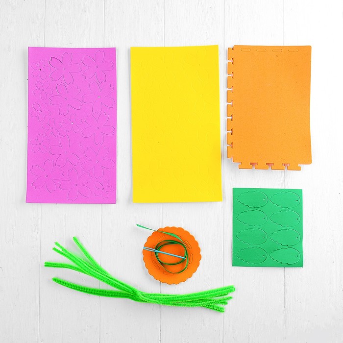 Набор для создания букета в горшочке из EVA №9