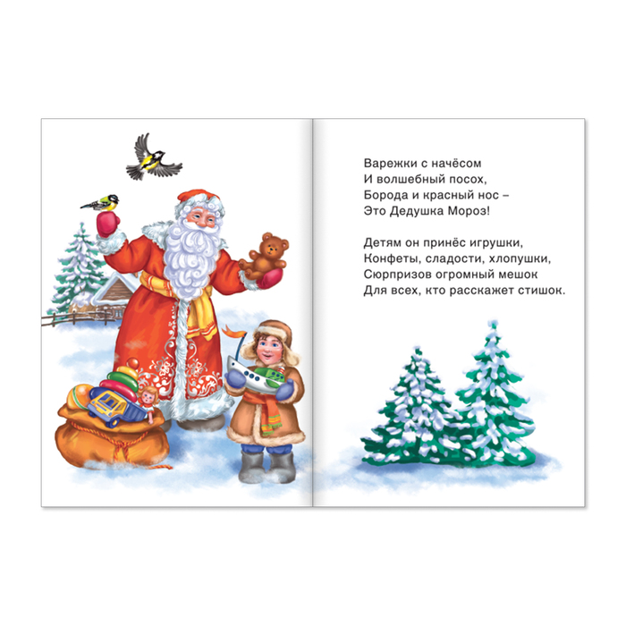 Книжка новогодние стихи "Для девочек" 20 стр