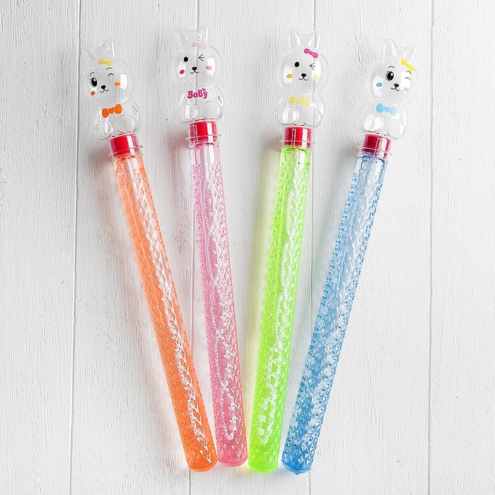 Мыльные пузыри "Зайчата", прозрачные, МИКС