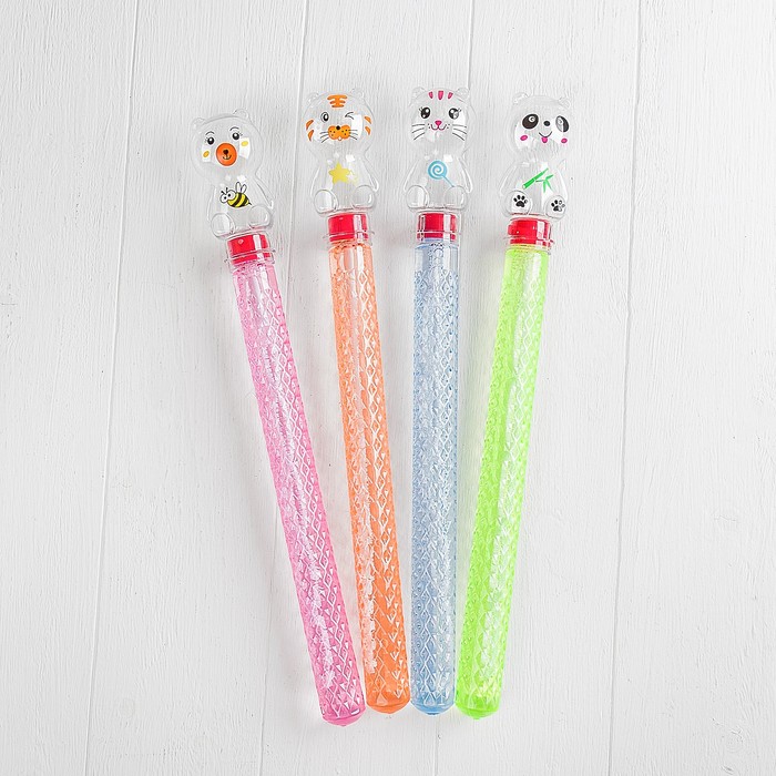 Мыльные пузыри "Зверята", прозрачные, МИКС