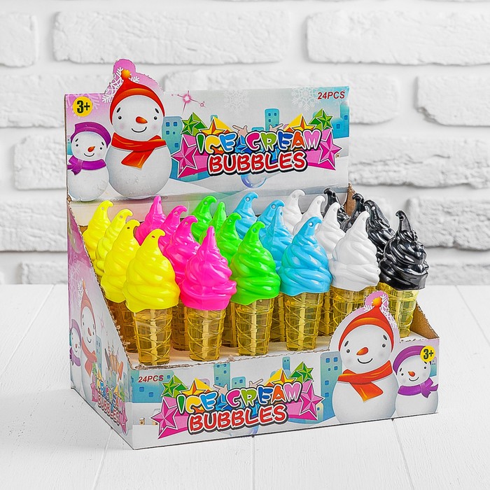 Мыльные пузыри нелопающиеся "Мороженое"