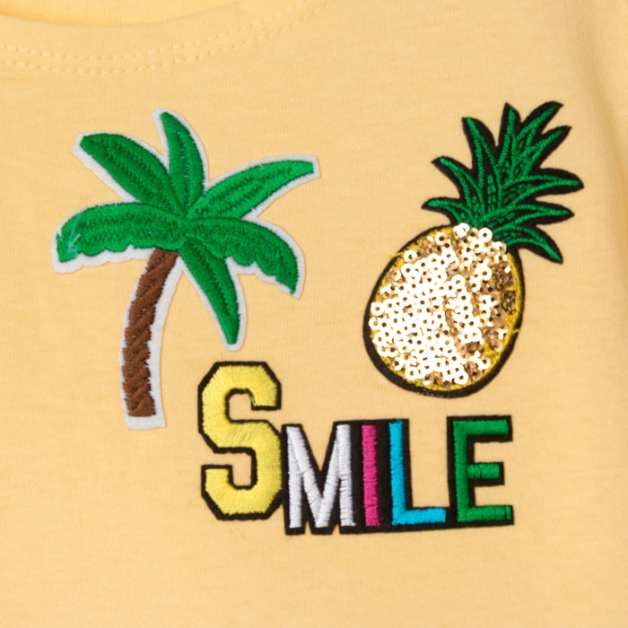 Футболка детская KAFTAN " Smile", р-р 32 (110-116см) 5-6 лет, желтый