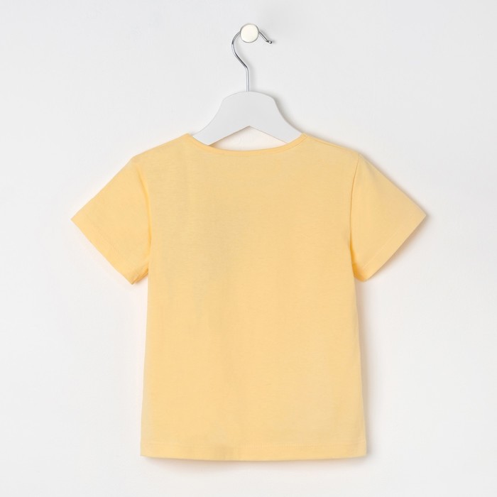 Футболка детская KAFTAN " Smile", р-р 32 (110-116см) 5-6 лет, желтый