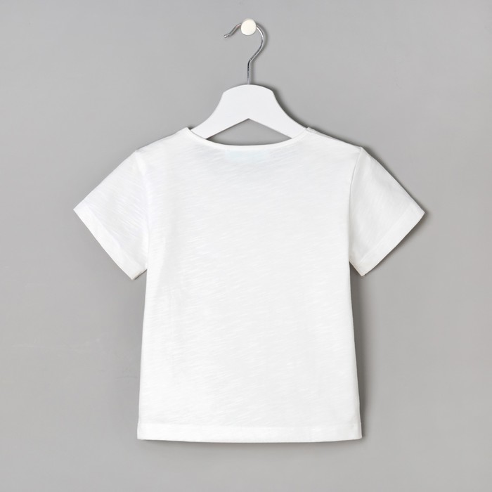 Футболка детская KAFTAN "Радуга", р-р 34 (122-128см) 7-8 лет, белый
