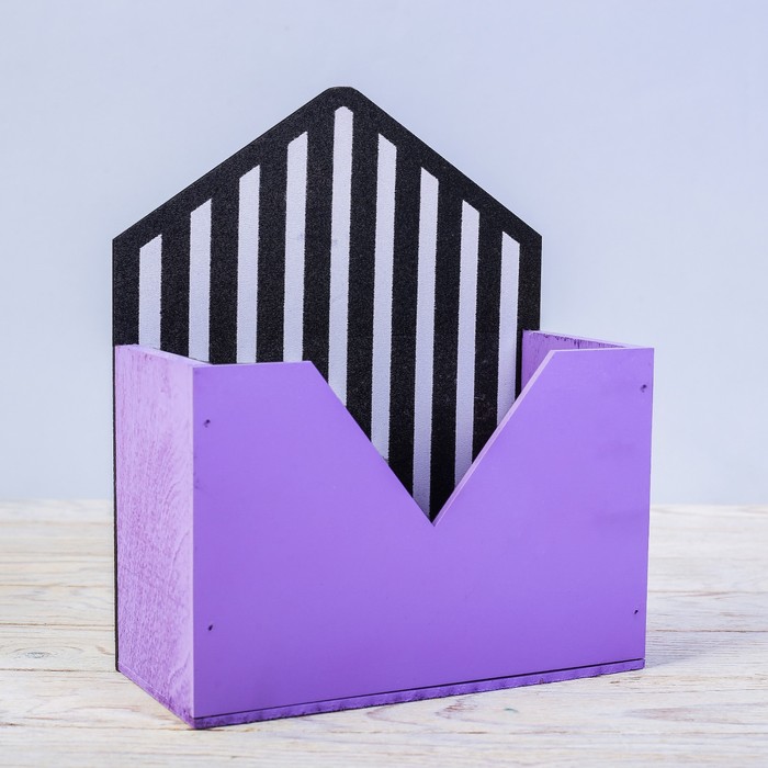 Кашпо-конверт, полоски, 22 × 18 × 8 см