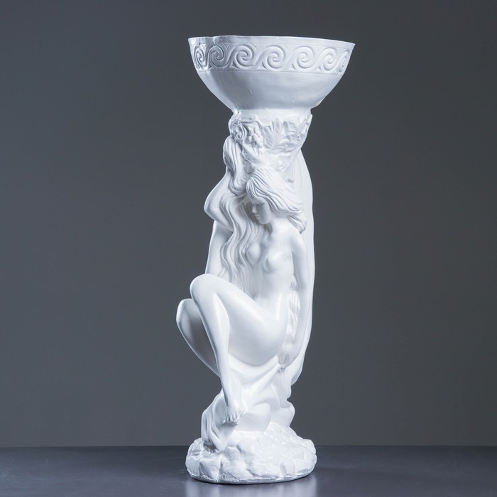 Фигурное кашпо "Адам и Ева" белый