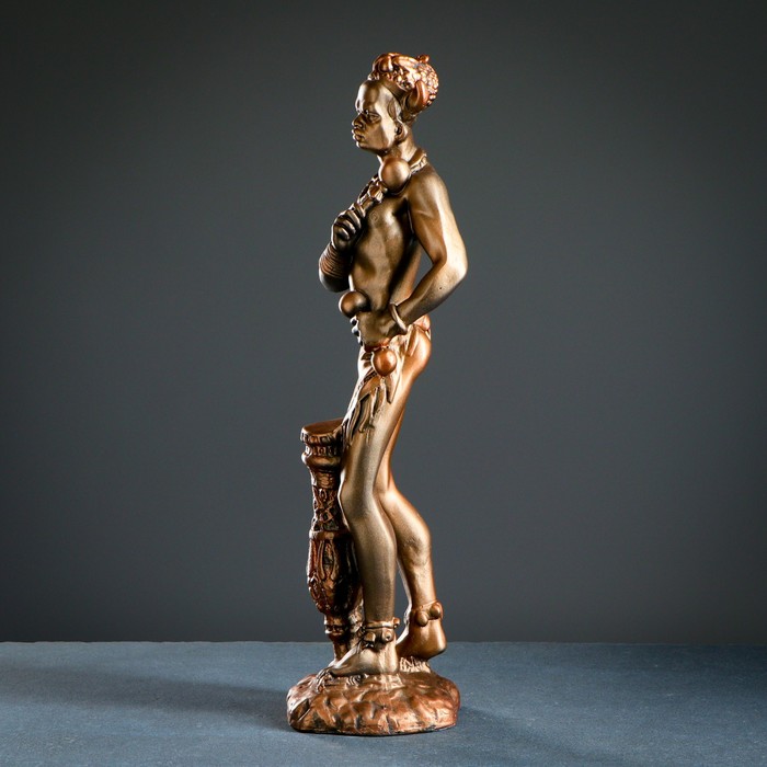 Фигура "Вождь племени" 11х18х58см, медь