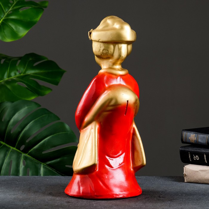 Копилка "Гейша" 15х16х37см, бронза, МИКС