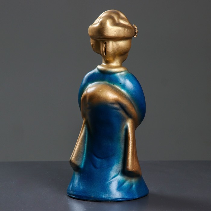 Копилка "Гейша" 15х16х37см, бронза, МИКС