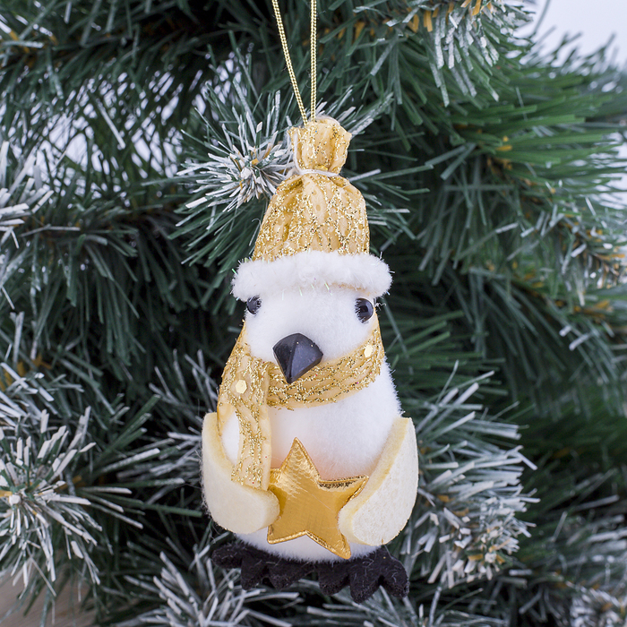 Мягкая пингвинчик 9 см в шапочке