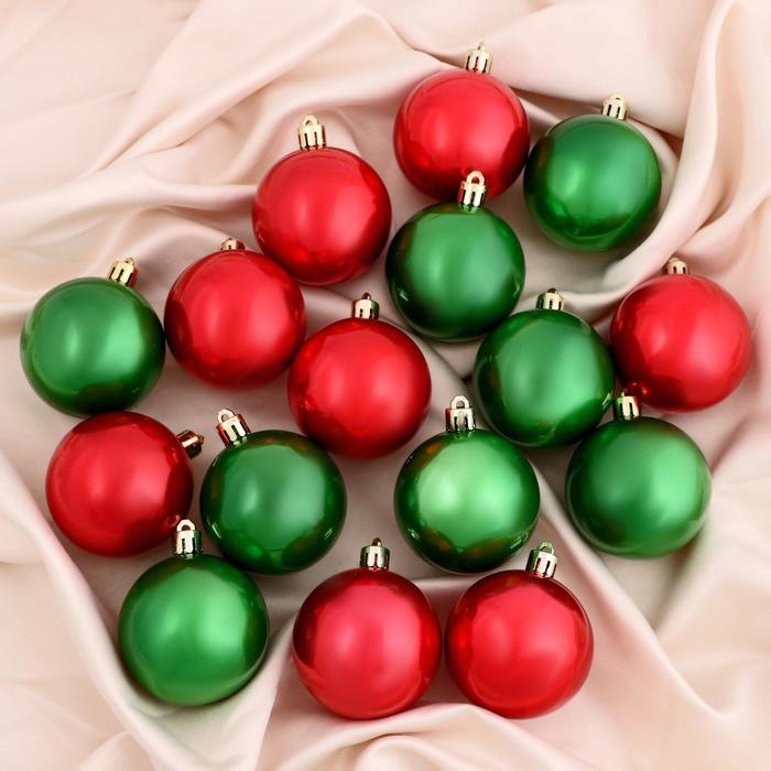 Набор шаров пластик d-5,5 см 20 шт "Цветной глянец"