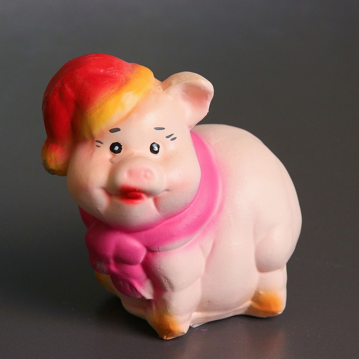 Копилка "Свинка Дед Мороз" 12х9х16см