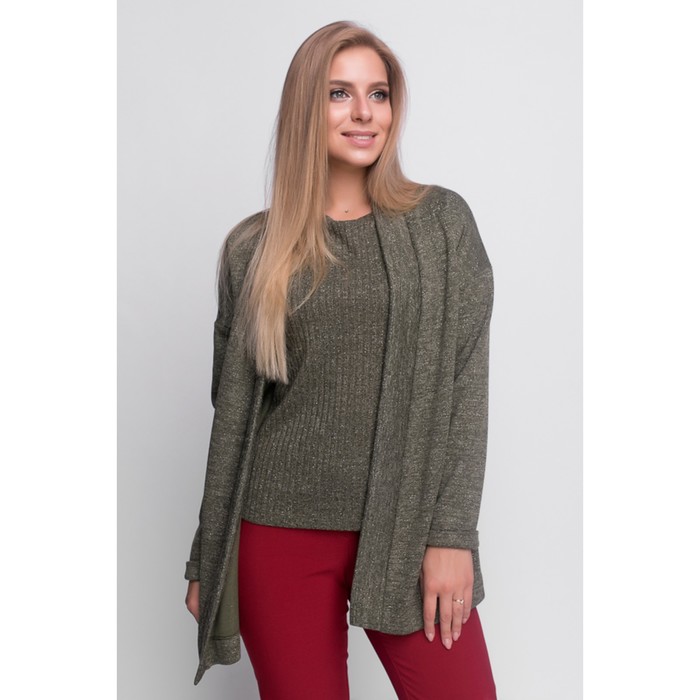 Комплект (топ+кардиган) женский, размер 44