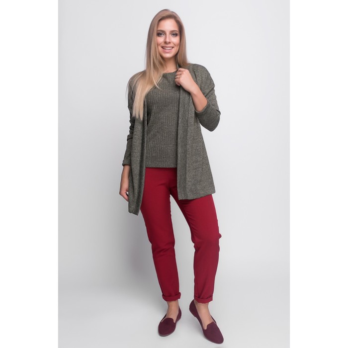 Комплект (топ+кардиган) женский, размер 48