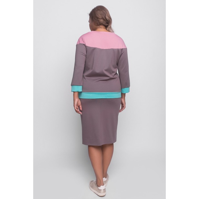 Комплект (юбка+свитшот) женский, размер 52