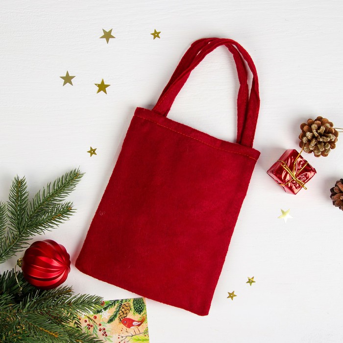 Сумочка "Дед Мороз" объёмный, размер 16 х 20,5 см