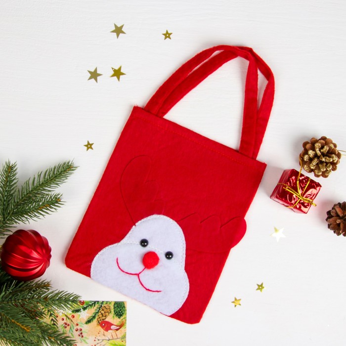 Сумочка "Олень объёмные рога", размер 15,5 х 19,5