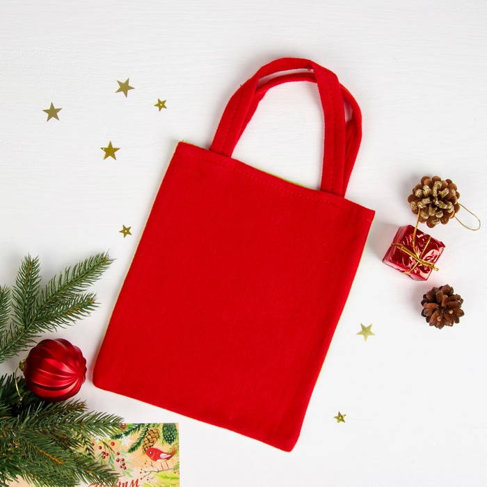 Сумочка "Новогодний пингвин", размер 20 х 23 см