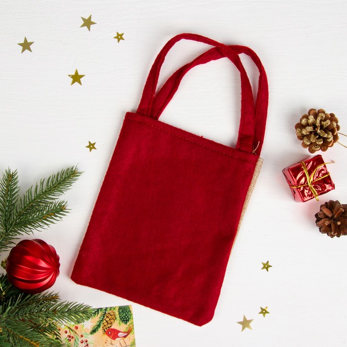 Сумочка "Снеговик морковный нос" размер 16 х 20 см