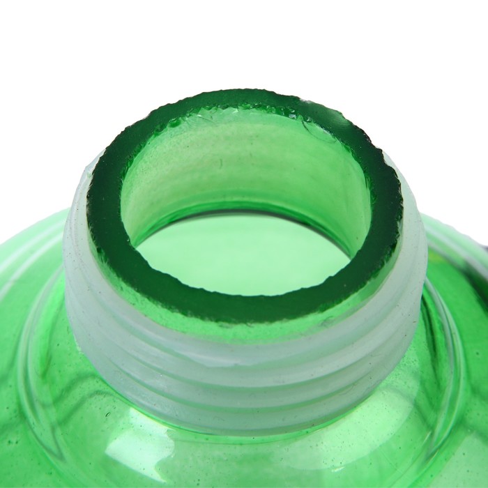 Кальян 36см 1тр колба ваза-шар зеленая с узором Вихрь, шахта хром 3 капли (ЦИНКОВЫЙ) УЦЕНКА