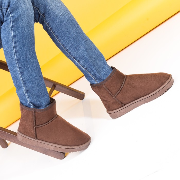 Угги женские 7-01 MINAKU коричневый р. 36