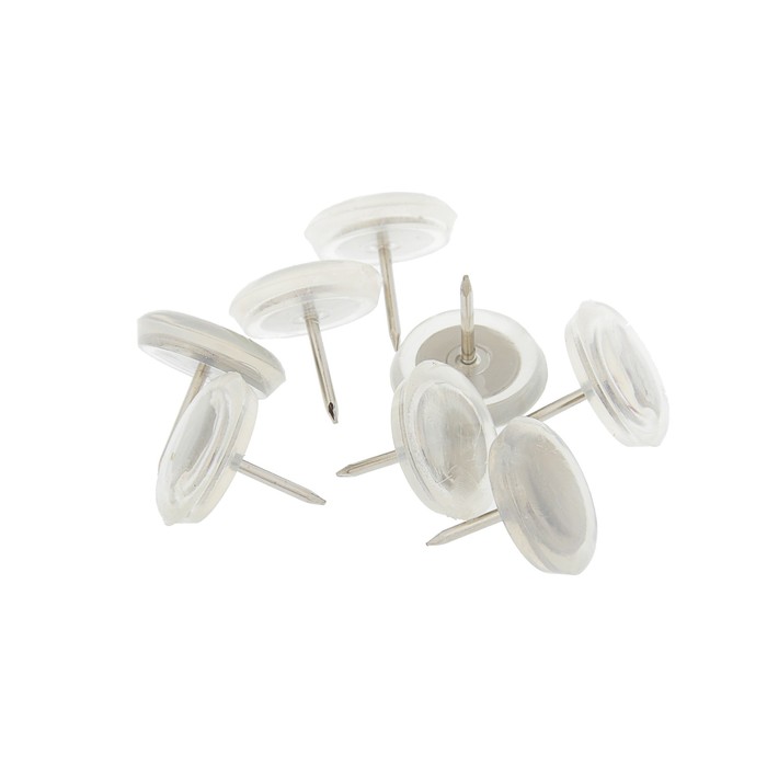 Накладка мебельная круглая TUNDRA comfort, D = 22 мм, 8 шт, пластиковая