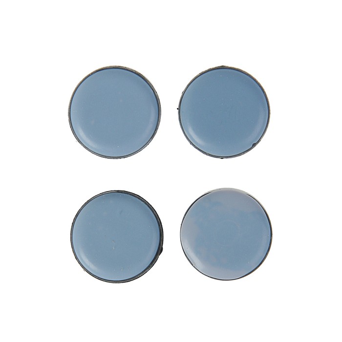 Накладка мебельная круглая TUNDRA comfort, D = 30 мм, 4 шт, полимерная, цвет серый