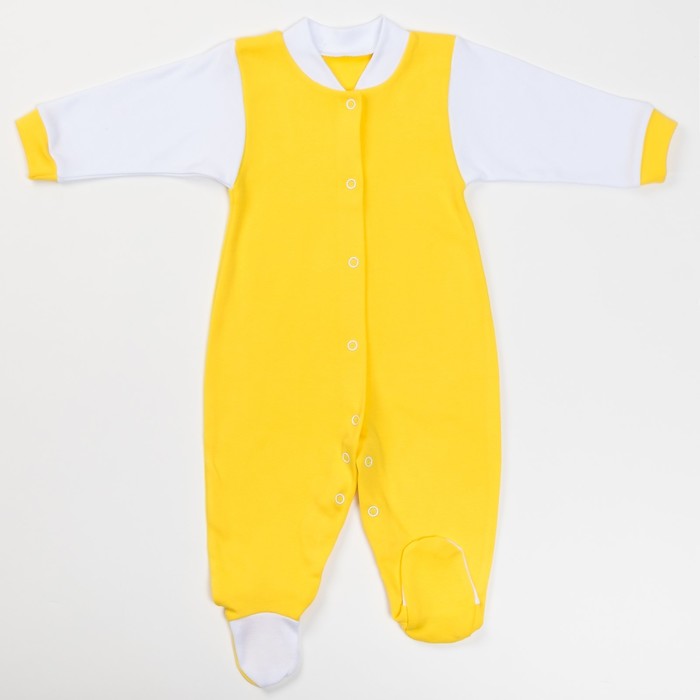Комбинезон детский, 03402-15, цвет жёлтый, рост 62 см
