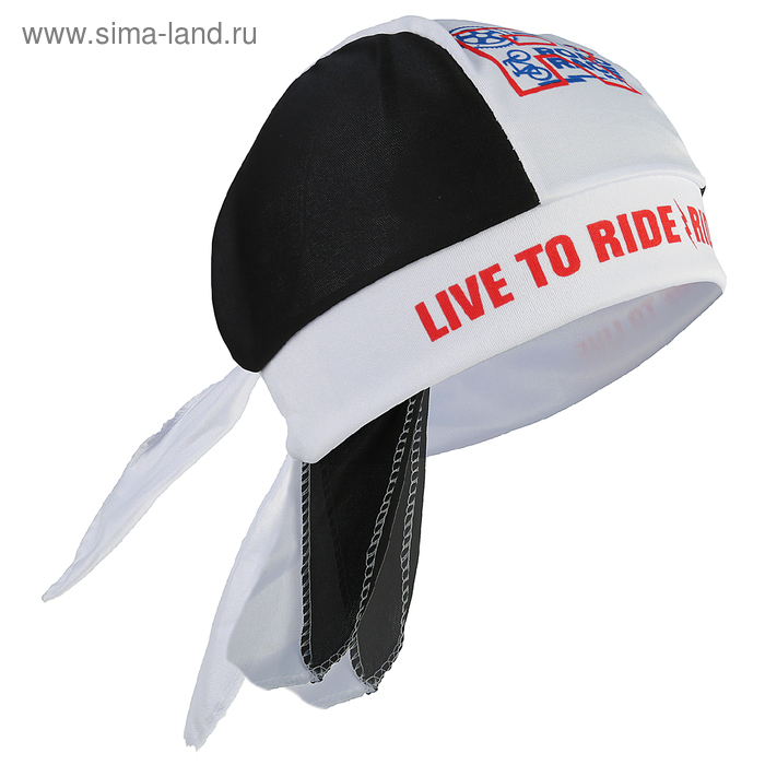 фото Бандана велосипедная "live to ride", 27 х 13 см