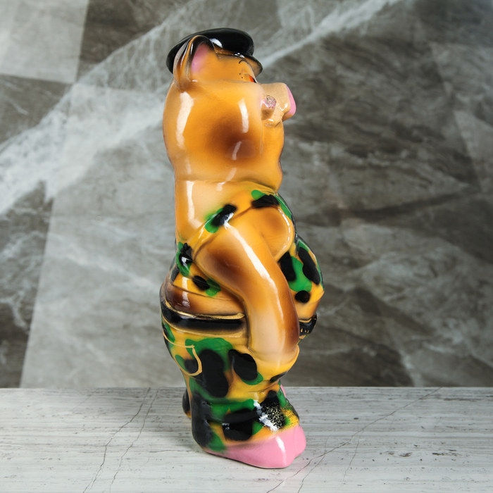 Копилка "Поросёнок Фраер" костюм камуфляж