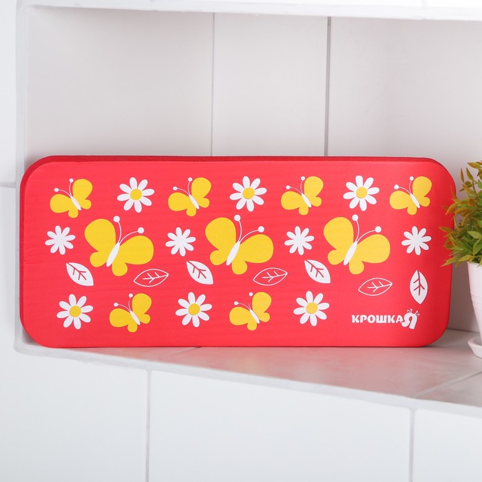 Подушка для коленей «Бабочки» в ванну, размер 39×17,5 см