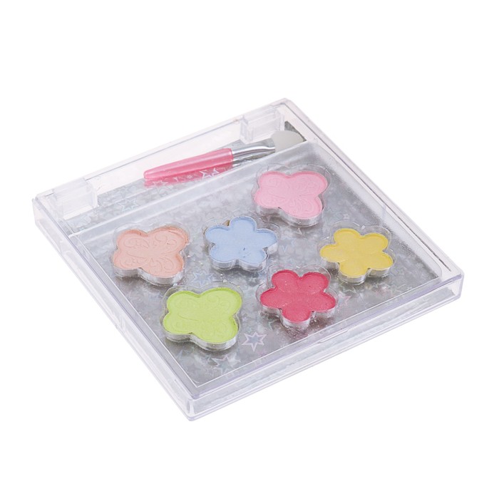 Набор косметики для девочки "Палетка 1" тени 6 цветов, аппликатор