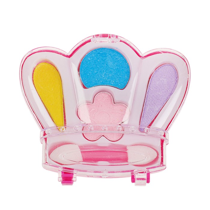 Набор косметики для девочки "Корона" тени 4 цвета, аппликатор.МИКС