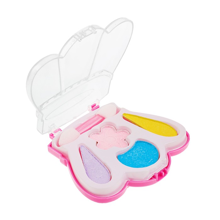 Набор косметики для девочки "Корона" тени 4 цвета, аппликатор.МИКС