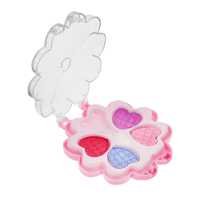 Набор косметики для девочки "Цветочек малый" тени 4 цвета, аппликатор