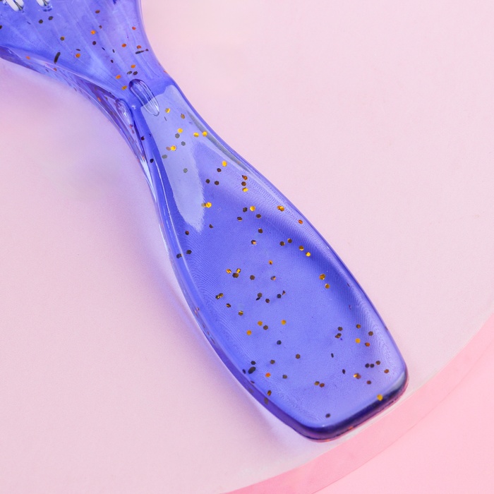 Расчёска массажная, прямоугольная, 17см, цвет МИКС