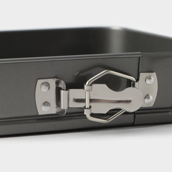 Набор форм для выпечки разъемных "Элин. Квадрат", 3 шт: 18/16/14 см, антипригарное покрытие