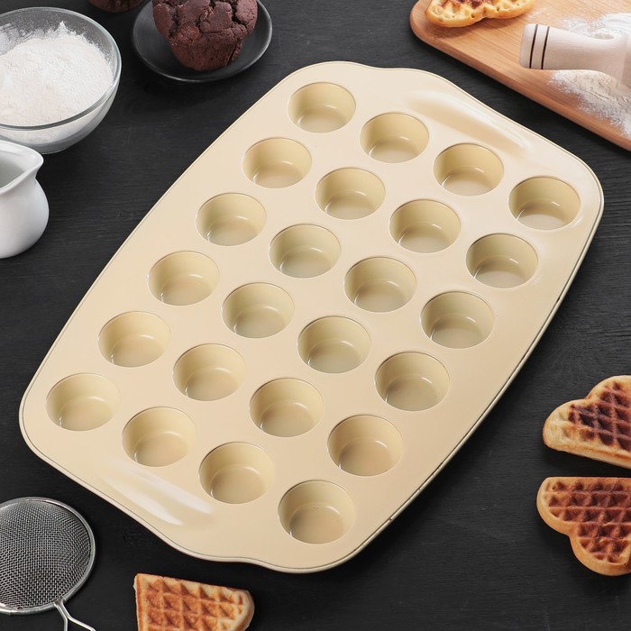 Форма для выпечки "Круг. Ренард", 24 ячейки, керамическое покрытие