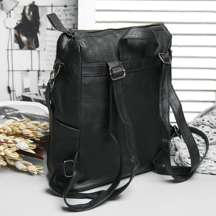 Рюкзак молодёжный, 2 отдела на молниях, 4 наружных кармана, МИКС