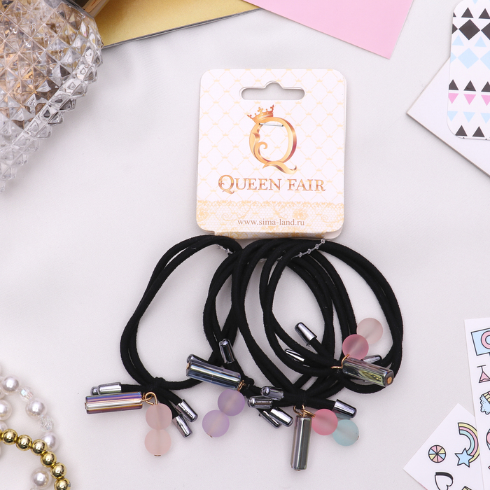 Резинка для волос "Герда" (цена за штуку) шарик матовый, микс