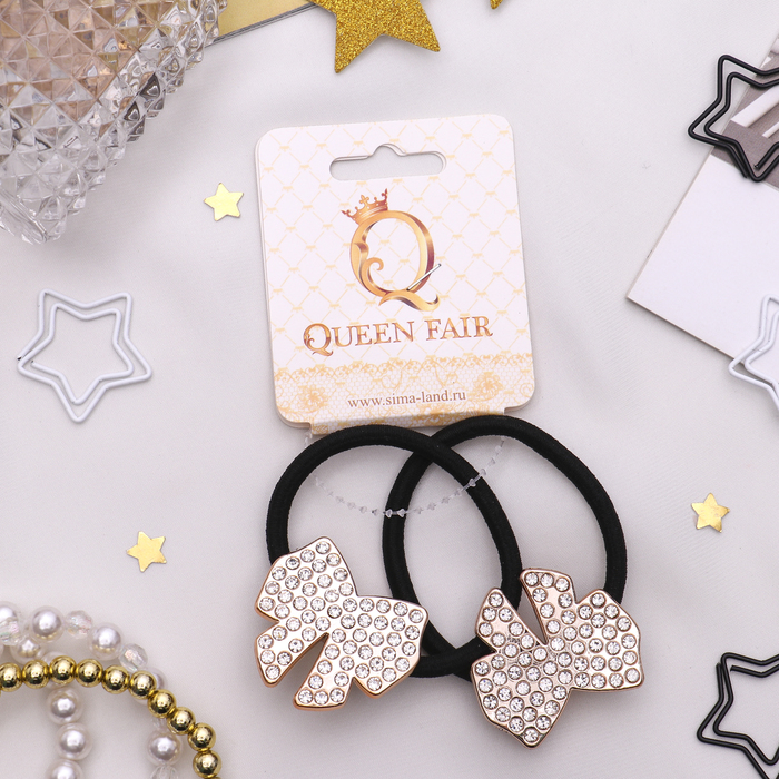 Резинка для волос "Отражение" (цена за штуку) бант