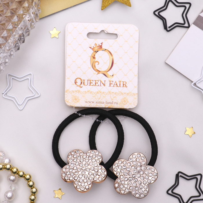 Резинка для волос "Отражение" (цена за штуку) цветок