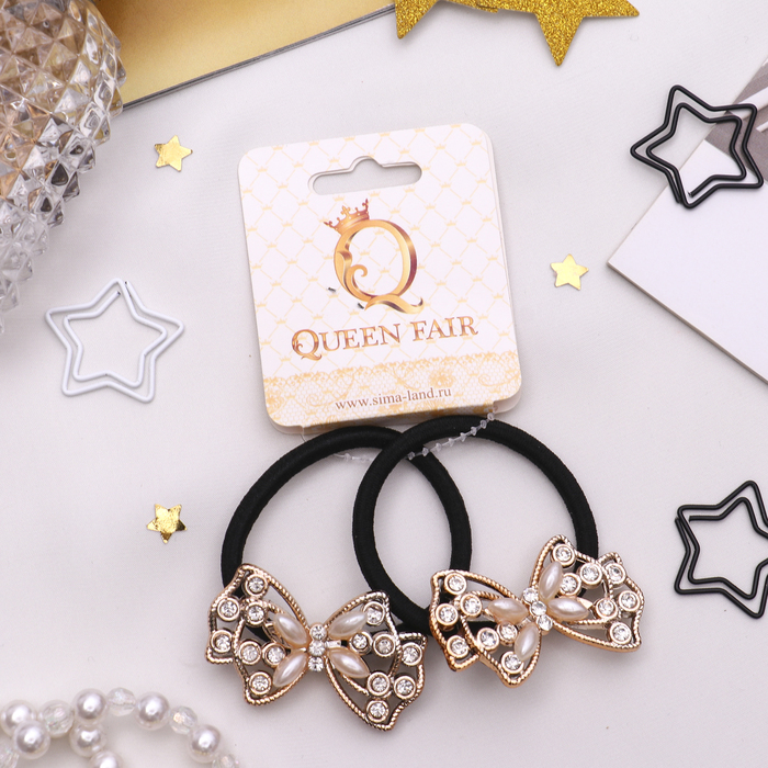 Резинка для волос "Венера" (цена за штуку) бабочка