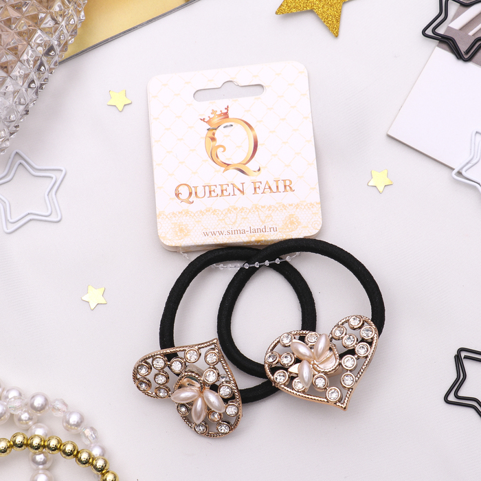 Резинка для волос "Венера" (цена за штуку) сердце