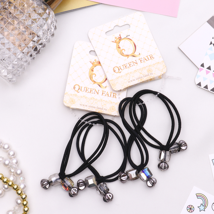 Резинка для волос "Валерия" (цена за штуку) бусины