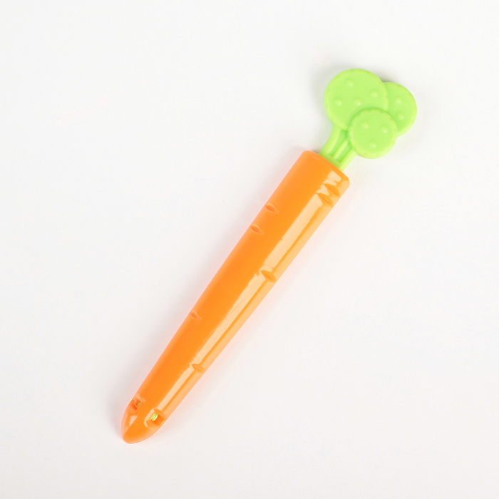 Набор зажимов для пакетов "Морковь", 5 шт, 12х5х3 см, цвет МИКС